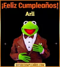 Meme feliz cumpleaños Arli